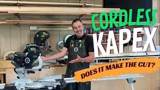 Does it make the cut?  The New Festool Cordless KSC 60 Kapex!