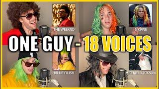 ONE GUY, 18 VOICES! (Post Malone, Britney Spears, Harry Styles & MORE)