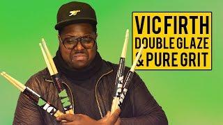 Vic Firth Double Glaze and Pure Grit sticks from NAMM 2018 on Kwesi's Corner | Drumshack London