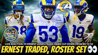 Ernest Jones TRADED to Titans, Rams 53-man Roster Has Been Finalized: Surprises & Live Reaction