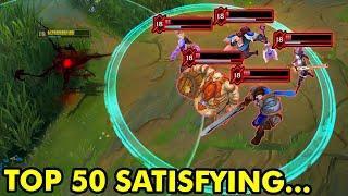 TOP 50 MOST SATISFYING LEAGUE OF LEGENDS CLIPS OF 2024!