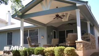 Austin Outdoor Living - Before & After - 1 - Porch & Patio Remodel