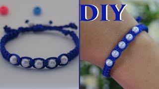 How to Make Macrame Bracelets with Beads for Beginners #3