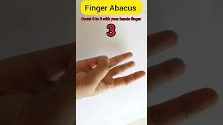 Abacus| Finger Abacus| Learn to count 0 to 9 with fingers #shorts #abacus #fingerabacus#mentalmaths