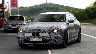 2024 BMW i5 Next-Gen 5 Series EV SPIED TESTING AT THE NÜRBURGRING | SPYSHOT