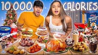 10,000 Calorie Challenge Christmas Edition | Yash and Hass