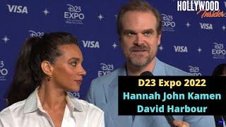 Red Carpet Revelations | Hannah John Kamen & David Harbour on 'Thunderbolts' Reveal at D23 Expo