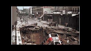 Balham tube station after a German air raid, 1940