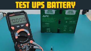 How to Test a UPS Battery with a Multimeter