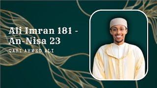 Ramadan Taraweeh | Night Four | Ali Imran 181 - An-Nisa 23 | Qari Ahmed Ali