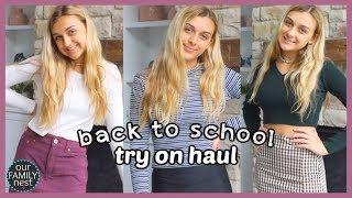 Back to School Clothes Try On Haul