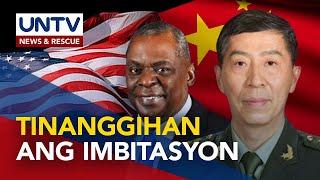 China, tinanggihan ang imbitasyon ng US Defense chief na magpulong sa Singapore – Pentagon