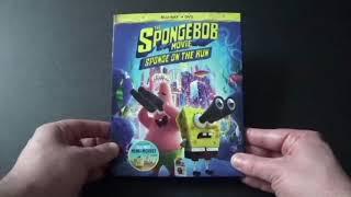 The Spongebob Movie Sponge On The Run Blu-Ray and DVD Unboxing.
