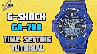 How to Set Time on Casio G Shock GA-700 | G Shock Time Setting | Watch Repair Channel