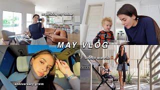 getting my messy life together:  7 year anniversary GRWM, organizing my house, summer workouts