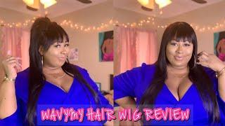 ITS THE BANGS AND PONYTAIL FOR ME!!!! GET INTO THIS STRAIGHT VIRGIN HAIR WITH BANGS! FT WAVY MY HAIR