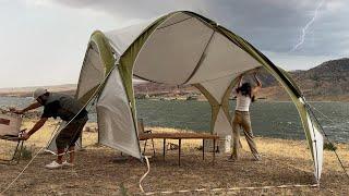 OUR TENT FLEW OFF DURING STORM WHILE CAMPING