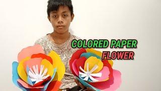 Vinz make Flower for his School Project