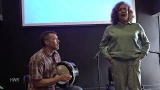 Andy Kruspe: bodhran (1), Helen Flaherty singing - Craiceann Bodhrán Festival 2019