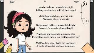 Math day poem for school competition | National Mathematics Day | Kids song @elearningtv07