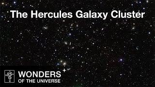 Panning across on the Hercules galaxy cluster