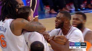 Mario Hezonja Denies LeBron James GAME-WINNER! - Lakers vs Knicks | March 17, 2019