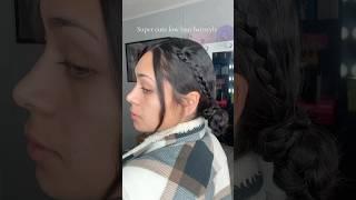 Cute hairstyle ib: mayson #makeup #beauty #beautytok #haircare #hairtok #hairstyles #lowbun #briads