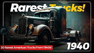 20 RAREST American Old Trucks From The 1940s, We Want Back! 