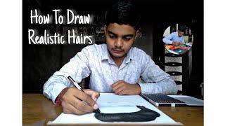 How To Draw Realistic Hairs (Full Video) | 'DAY FIVE' (Ep) | Hemant Artist| #art #trending