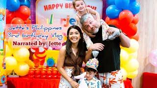 Today, Jette finally turns 3 and here’s a quick mini vlog of her birthday party in the Philippines!
