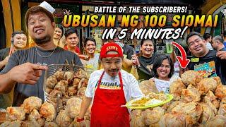 100Pesos "UNLI EAT ALL YOU CAN CHALLENGE in 5 MINUTES!", Battle of the SUBSCRIBERS!