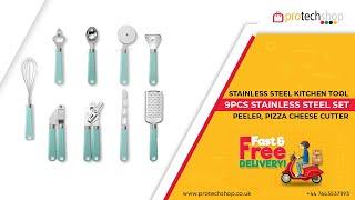 9Pcs Stainless Steeel Kitchen Tools | Online Shoping | Protechshop