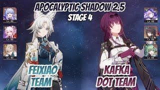 Feixiao x Robin & Kafka DoT Team Apocalyptic Shadow Stage 4 (3 Stars) | Honkai Star Rail