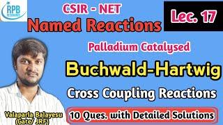 Buchwald-Hartwig Coupling Reaction - Palladium Catalyzed Cross Coupling Reaction ll CSIR-NET,GATE..