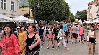 A Walk in Sopot, Poland, from Monte Cassino Street to the Beach and the Pier, the longest in Europe