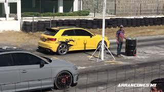 Audi RS3 vs Audi S3 y Leon Cupra  | Arrancones Mx