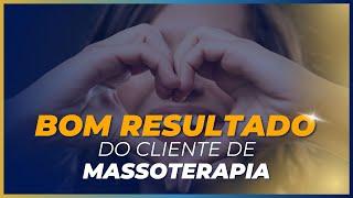 Bom resultado do cliente de massoterapia