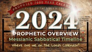 2024: Prophetic Overview. Messianic Sabbatical Timeline. Where are we on the Lord's Calendar?