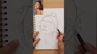 Portrait basics study using Loomis method -zendaya