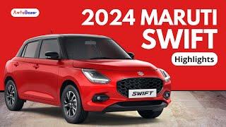 2024 Maruti Suzuki Swift Highlights | New Z Series Engine, 6 Air Bags, Cruise Control | AwtoBazar