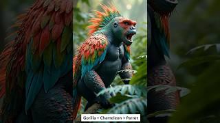 Epic Hybrid Creatures: Gorilla, Chameleon, and Parrot Fusion + More Stunning Fusions!