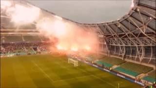 Kibice Legii w Dublinie - Legia Pyroshow at Dublin (Dundalk FC - Legia Warsaw 0:2)