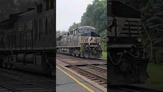 Norfolk Southern #4376 leads a 135 car manifest at Lewistown, PA (05/13/2024)
