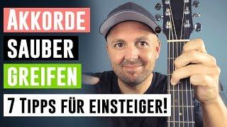 Gitarrenakkorde Anfängertipps - Gitarrengriffe einfacher und sauberer greifen!