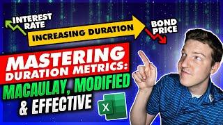 Calculating Macauley, Modified, and Effective Bond Durations in Excel