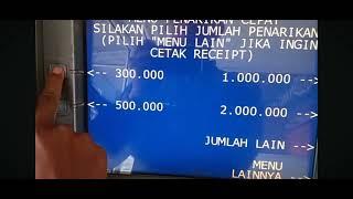 cara tarik tunai ATM BRI Faisal vip