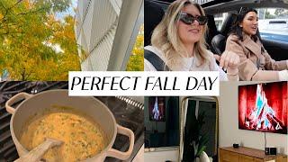 the PERFECT FALL DAY vlog: candles, cozy soup, fall mall haul with brooke!