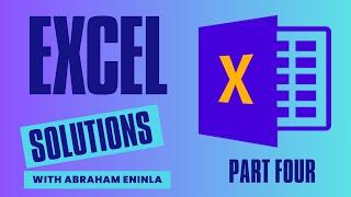 Excel Solutions -  Part 5