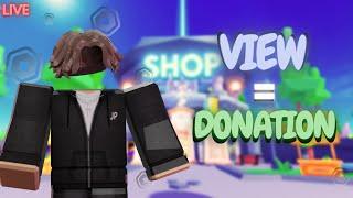 PLS DONATE LIVE DONATING UP TO 1000 ROBUX PER VIEWER!