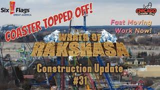 Six Flags Great America Wrath Of Rakshasa Construction Update #31